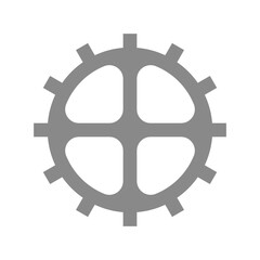 Fototapeta premium 歯車のシンプルなベクターアイコン_1