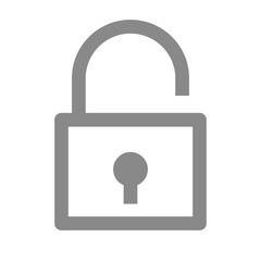 シンプルな南京錠のベクターアイコン_2