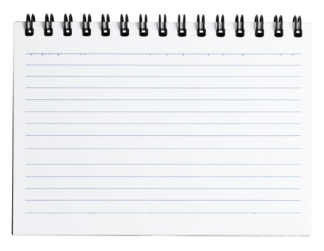 Realistic Torn Notebook Paper – Transparent Background PNG for Design