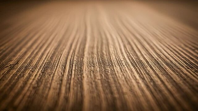 Detailed Wood Texture Brown Surface with Strong Grain Patterns and Directional Lighting