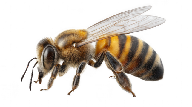 Closeup View of a Honeybee