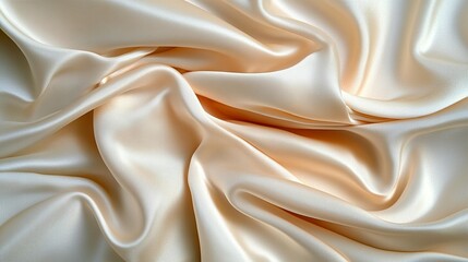 Fototapeta premium Elegant Draped Fabric, Soft Satin Texture