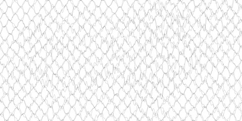 Naklejka premium Fishing net black overlay grunge texture. Marine grid distress background. Empty template for aging your design. EPS10 vector.
