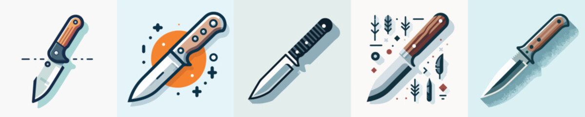 vector of a knife