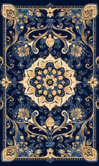 Seamless floral tile patterns combining cultural, modern