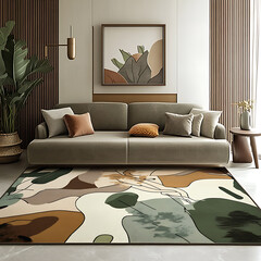 Seamless floral tile patterns combining cultural, modern