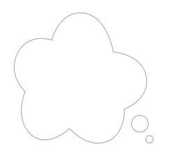 かわいい星型の吹き出しフレーム