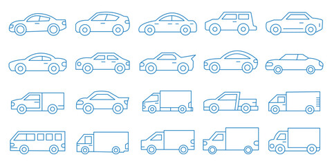 Obraz premium car line icon. car icon.