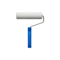 Obraz premium Paint roller with white foam head and blue handle