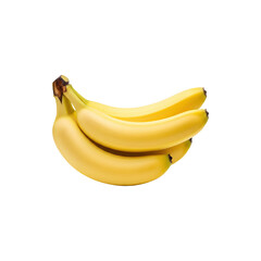 Yellow bananas bent together forming a subtle heart shape