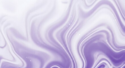 Abstract purple and white wavy background with subtle sparkles