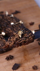 pizza made from full chocolate