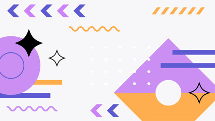 Vibrant 80sstyle geometric abstract pattern suitable for backgrounds, web design, packaging, textiles, and retro inspired projects that need a bold look.