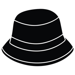 Black vintage felt fedora hat with a bow isolated on white background