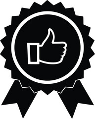 Thumbs Up Award Badge