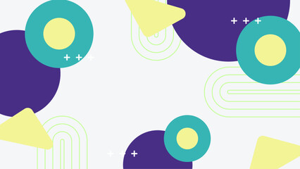 Obraz premium Abstract geometric shapes in pastel colors ideal for backgrounds, web design, textiles, and modern artistic projects, appealing and versatile.