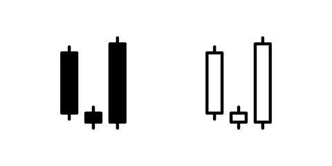 Technical analysis morning star reversal pattern icons for professional trading platforms and forex applications