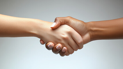 Handshake Symbolizing Agreement and Trust