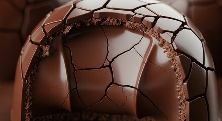 Cracked Chocolate Egg