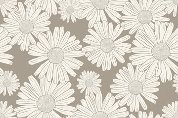 Seamless flower patterns design for all types of print textiles and backgrounds.