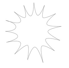 シンプルなビックリ吹き出し素材