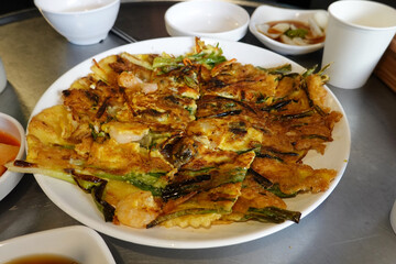 Korean Green Onion Pancake (Haemul Pajeon)