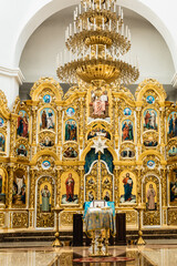 interior of church Divine Liturgy