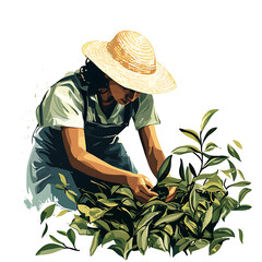 Refreshing Green Tea Leaves and Brewed Drink: Natural, Healthy, and Antioxidant-Rich Beverage