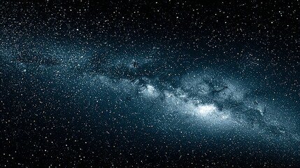 Fototapeta premium Vast expanse of the night sky, full of stars and the milky way.