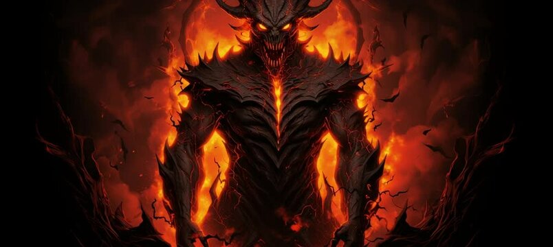 ifrit undead vector illustration