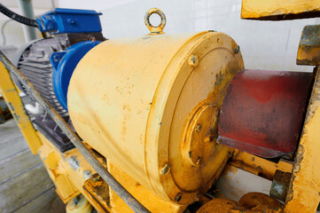 Innovative planetary gearbox integrated with electric motor showcasing modern engineering at an...