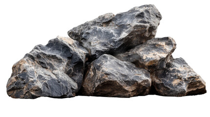 stone mountain on white background