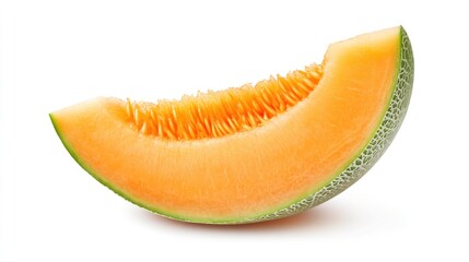 Cantaloupe slice close-up