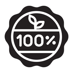 100 percent gradient icon