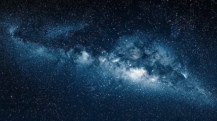 A detailed view of the milky way galaxy in space.