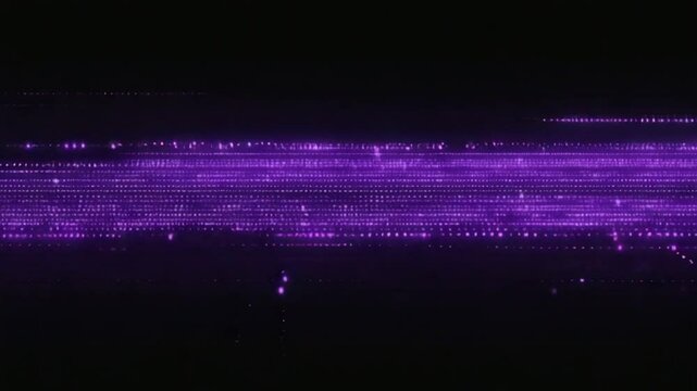  Glowing Purple Digital Lights &ndash; Sci-Fi Background