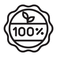 100 percent gradient icon