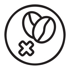 caffeine free gradient icon