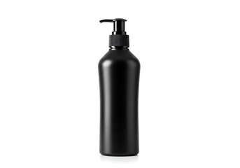 Fototapeta premium Black pump bottle dispenser for liquid products