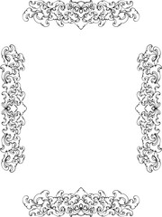 frame with floral ornament