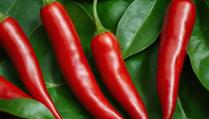 Red hot chili peppers on color fabric background
