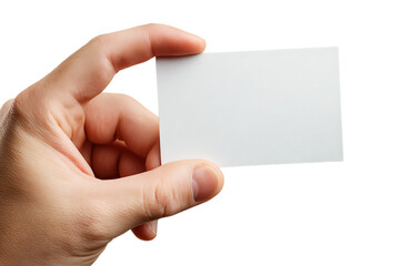 Obraz premium Hand holding a blank business card