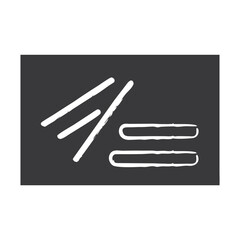 Minimalist grunge style illustration in shades of gray color