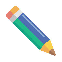 Colorful pencil on black background, illustration for education themes