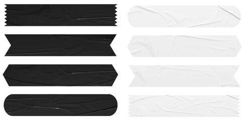 Vector black and white paper stickers texture background banners labels tags of different shapes template design
