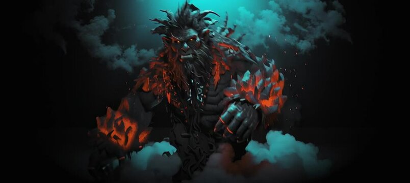 Troll vector illustration