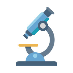Illustration of a Microscope on Black Background for Science