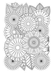  Zentangle Coloring Pages -for Adult