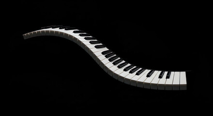 Curved Piano Keys
