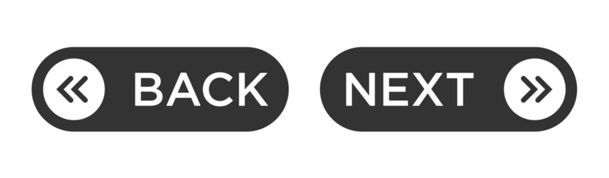 back and next button user interface